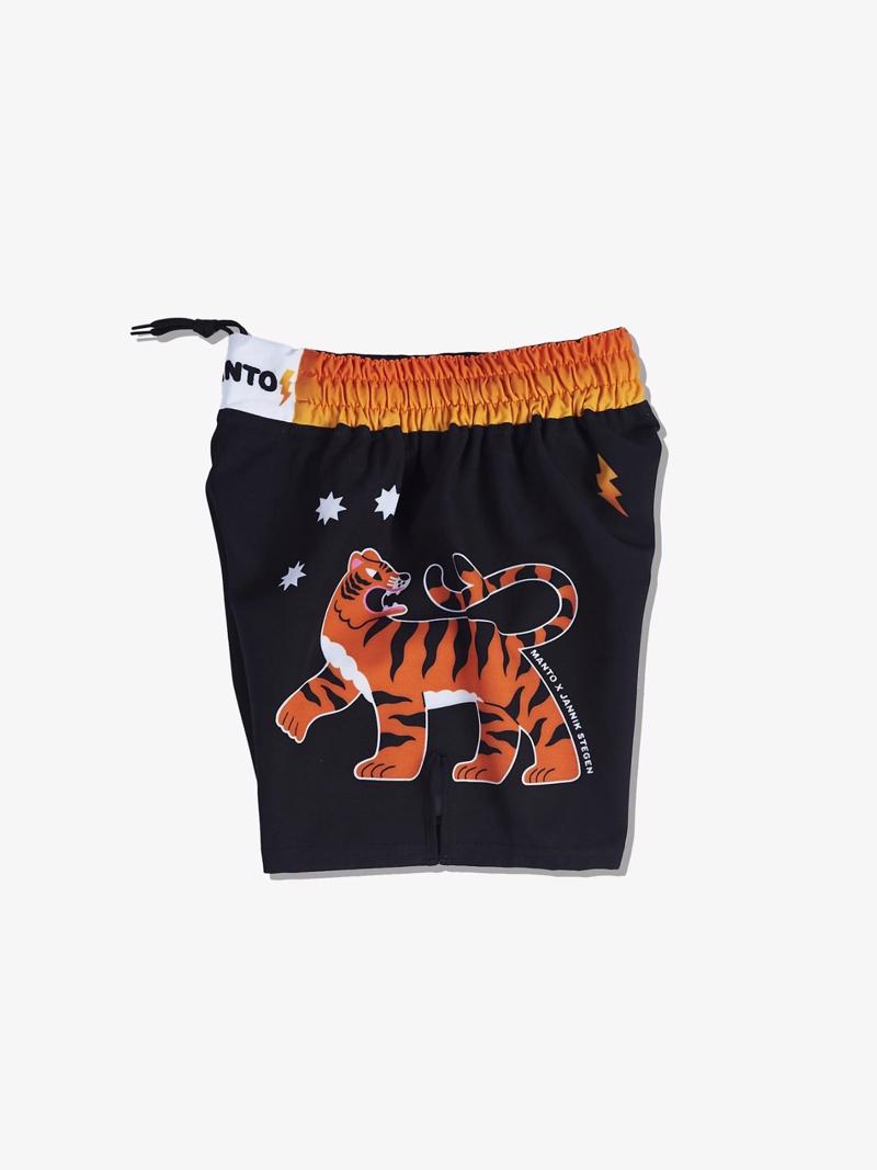 MANTO PAIDIKO FIGHT SHORTS TIGERS TAIL-BLACK